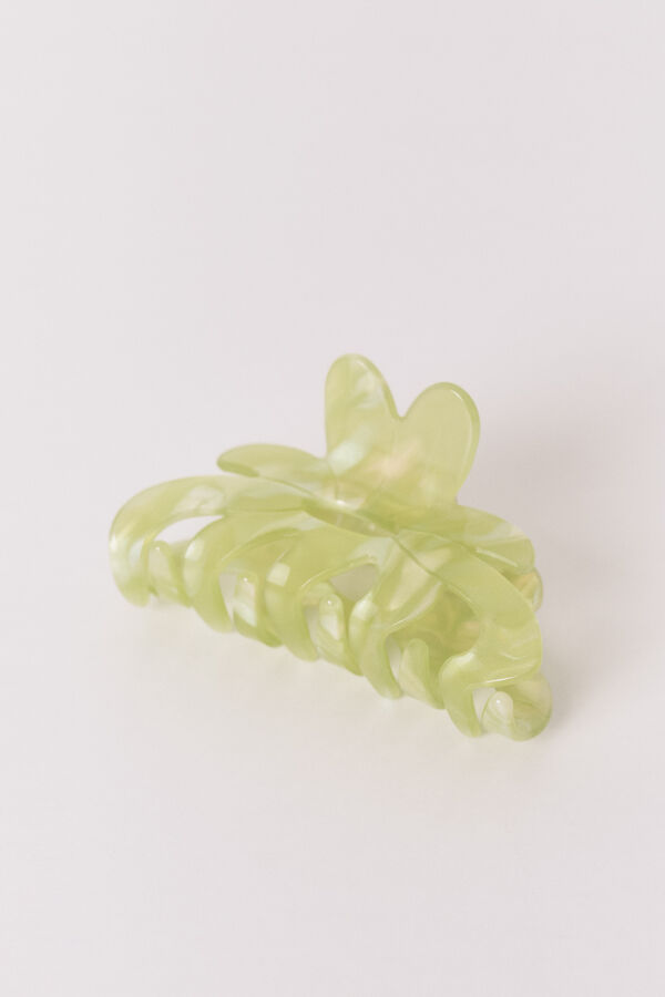 Women'secret Mola de cabelo flor verde verde