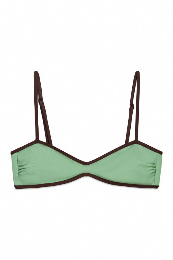 Women'secret Top biqu&iacute;ni horizontal verde verde