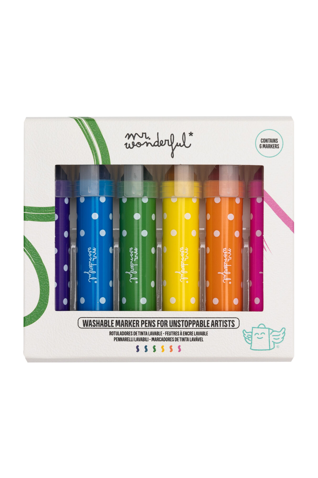 Mr. Wonderful Marcadores lav&aacute;veis ​​para artistas impar&aacute;veis