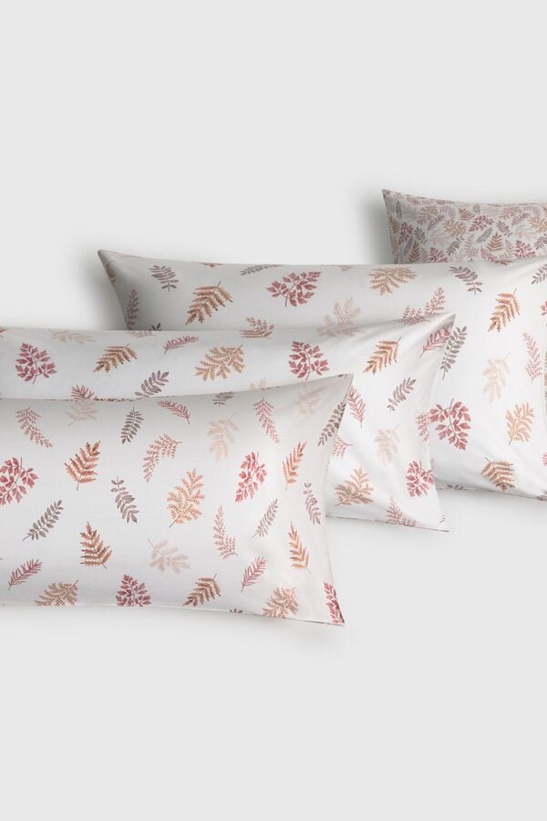 Textura Fronha estampada cru