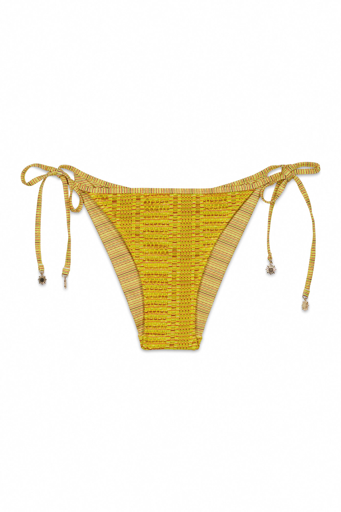 Women'secret Cueca de biqu&iacute;ni cl&aacute;ssica em crochet multicolorida