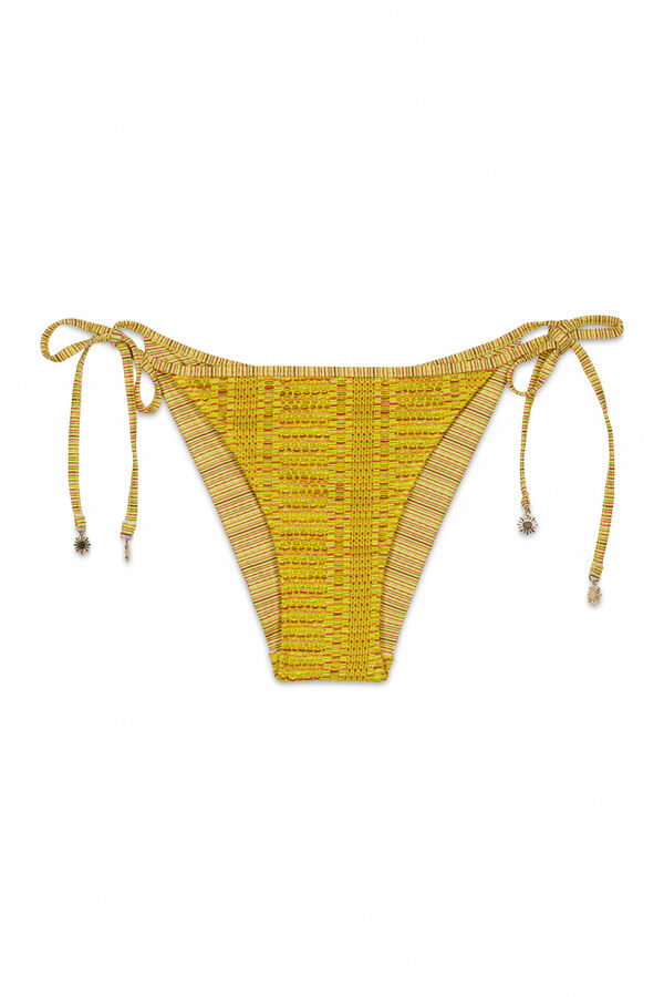 Women'secret Cueca de biqu&iacute;ni cl&aacute;ssica em crochet multicolorida estampado