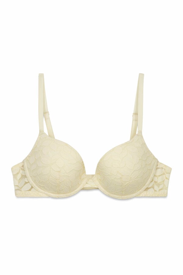 Women'secret Soutien cl&aacute;ssico BEAUTIFUL com enchimento em renda bege cru