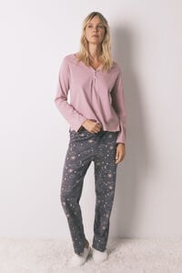 Women'secret Cal&ccedil;a comprida 100% algod&atilde;o com estampado astral