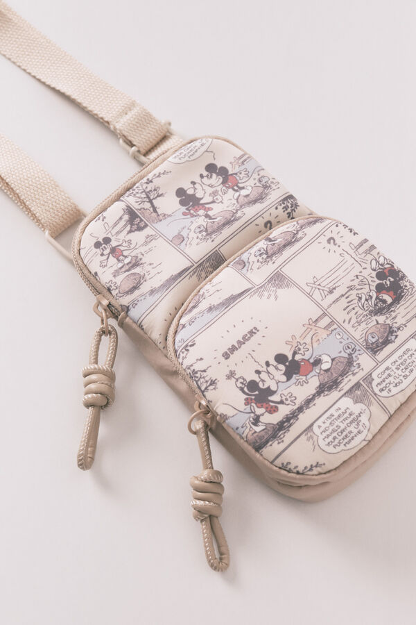 Women'secret Capa de celular de nylon do Mickey Mouse vison