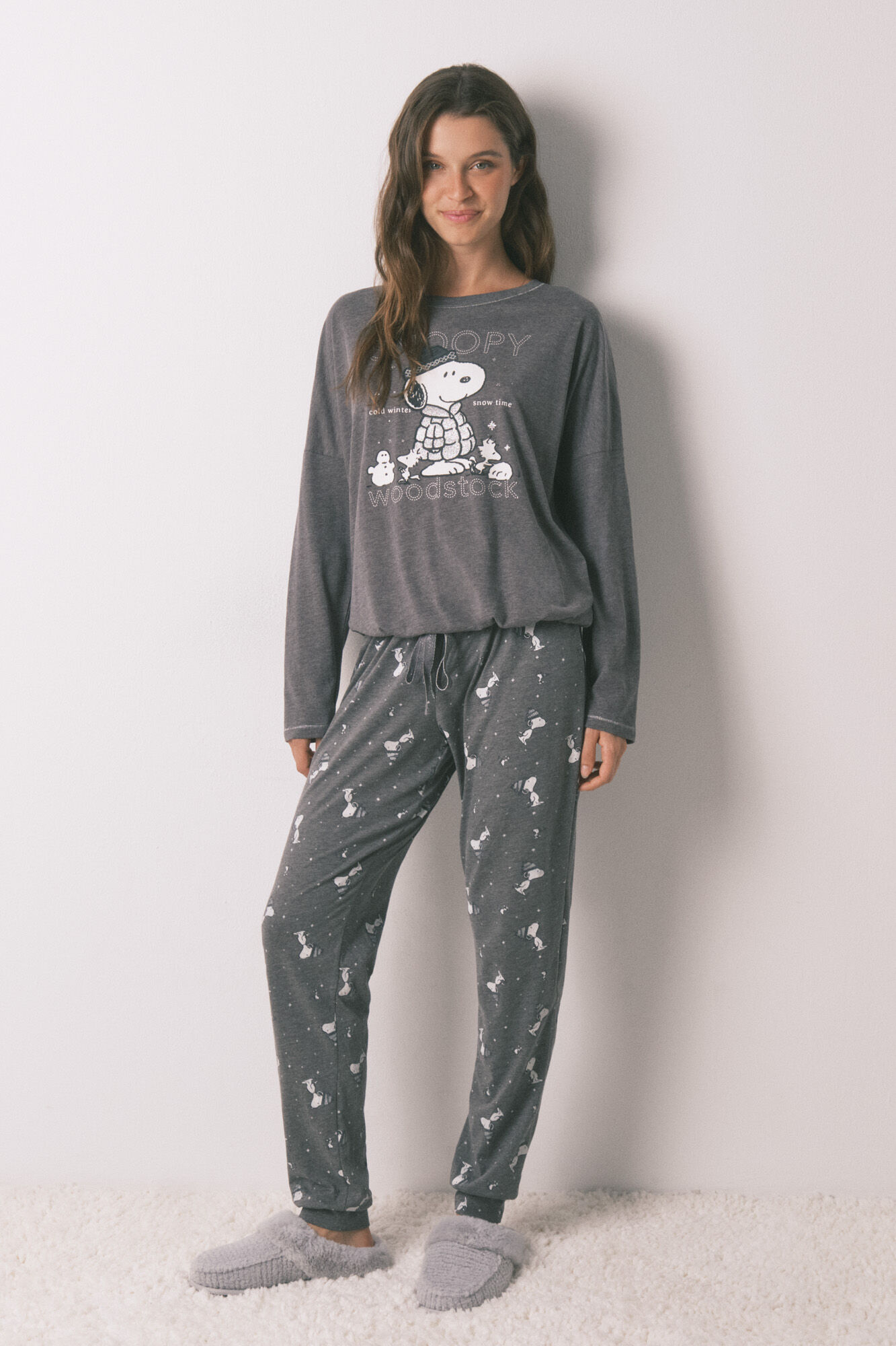 Women'secret Pijama largo 100% algod&oacute;n Snoopy