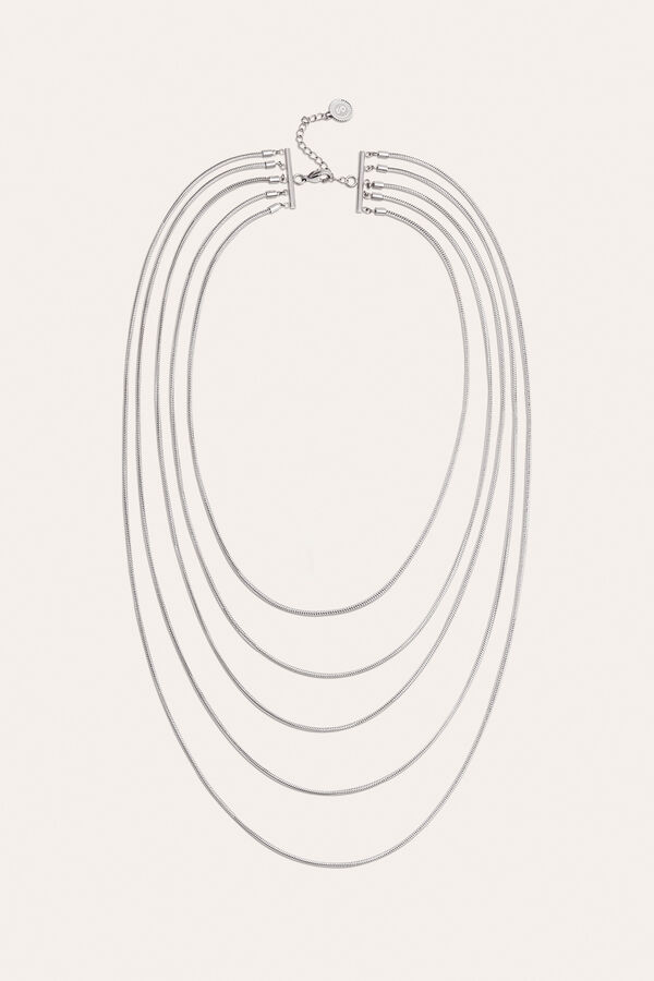 Singularu Cleopatra Steel Necklace grey