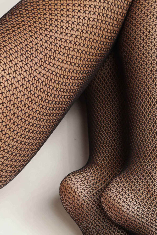 DIM renda geométrica estilo fantasia preto