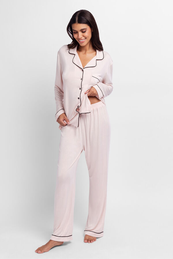 Dorina Conjunto de pijama Charli con camiseta y pantalones fucsia