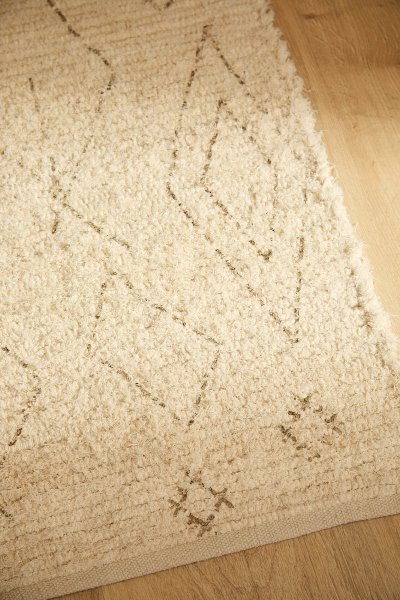 Calma House Tapete de algod&atilde;o flamejado Mayo