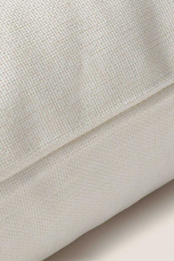 Textura Capa travesseiro algodão estrutura 45 x 45 cm. bege