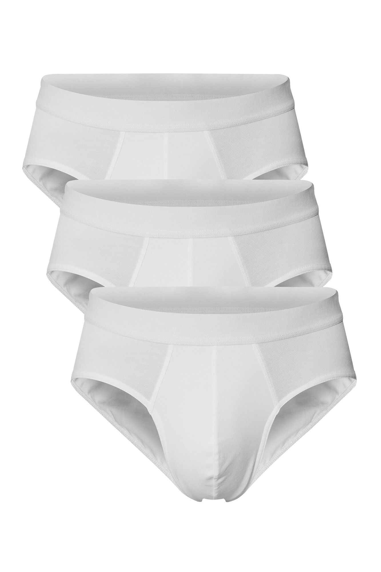 Bread & Boxers Pack de 3 cuecas brancas