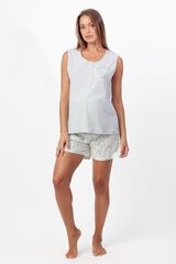 Admas Pijama corto maternity Bambi tambor gris
