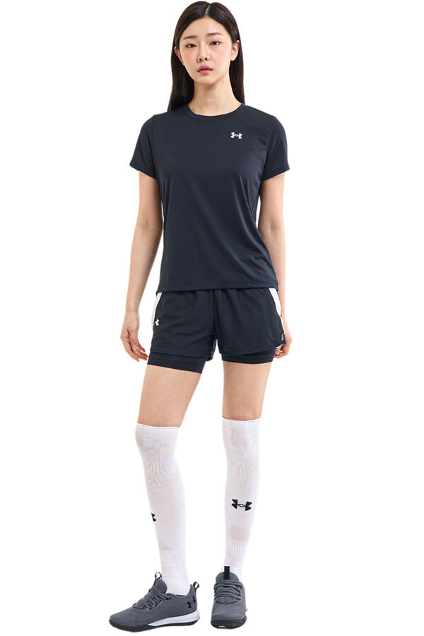 Under Armour T-shirt manga curta t&eacute;cnica preto