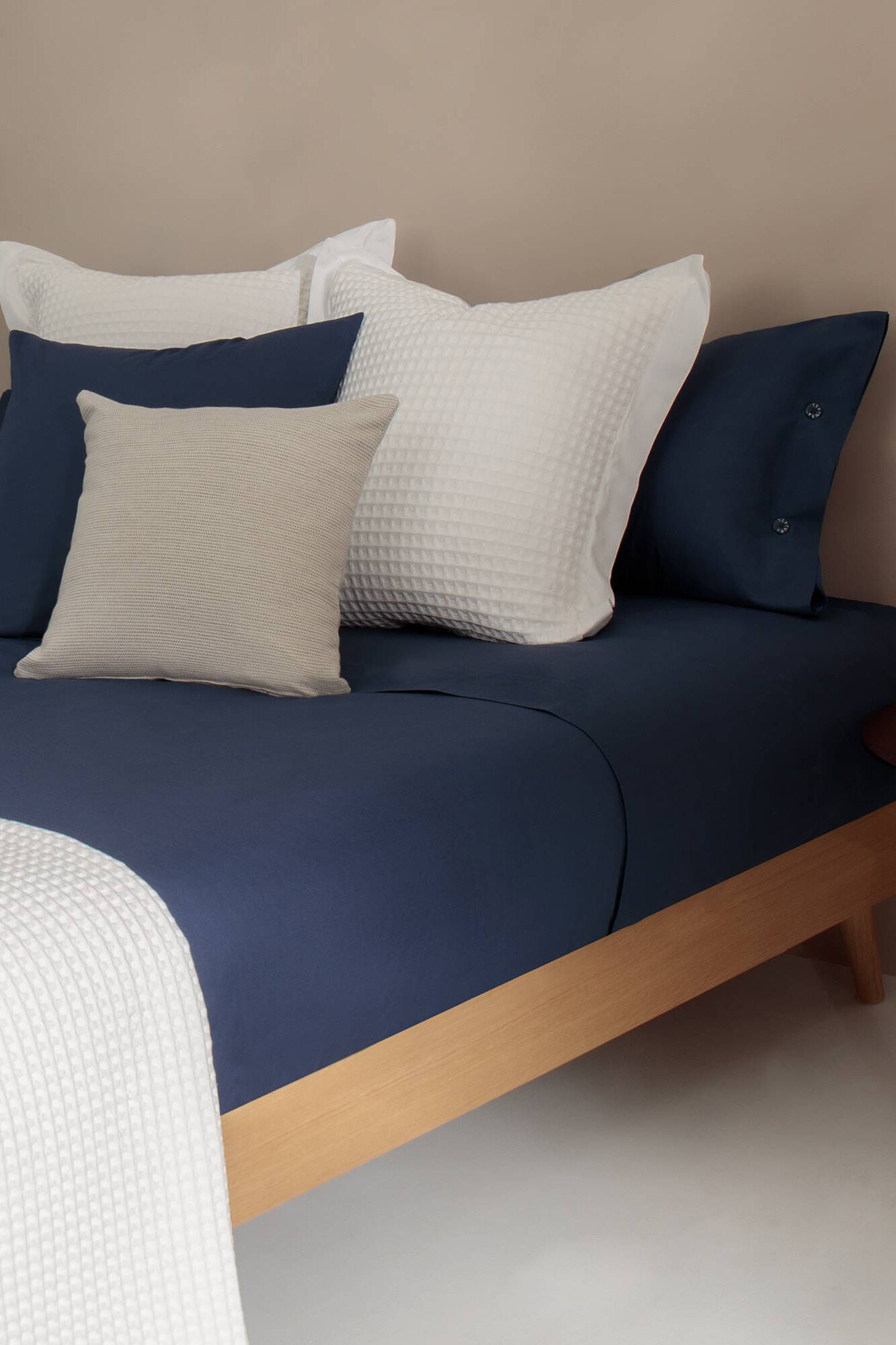 Textura Len&ccedil;ol algod&atilde;o org&acirc;nico. Cama 180-200 cm.