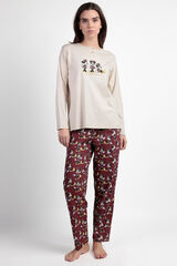 Admas Pijama de carcela da Minnie Mouse bege