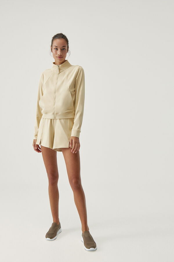 Born Living Yoga Short Naoko Oat Milk beige