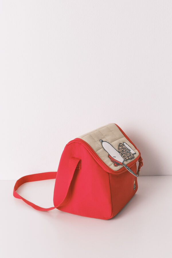 Women'secret Mala térmica vermelha para alimentos do Snoopy vermelho