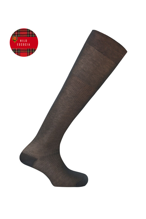 Punto Blanco Meias caneladas curtas preto