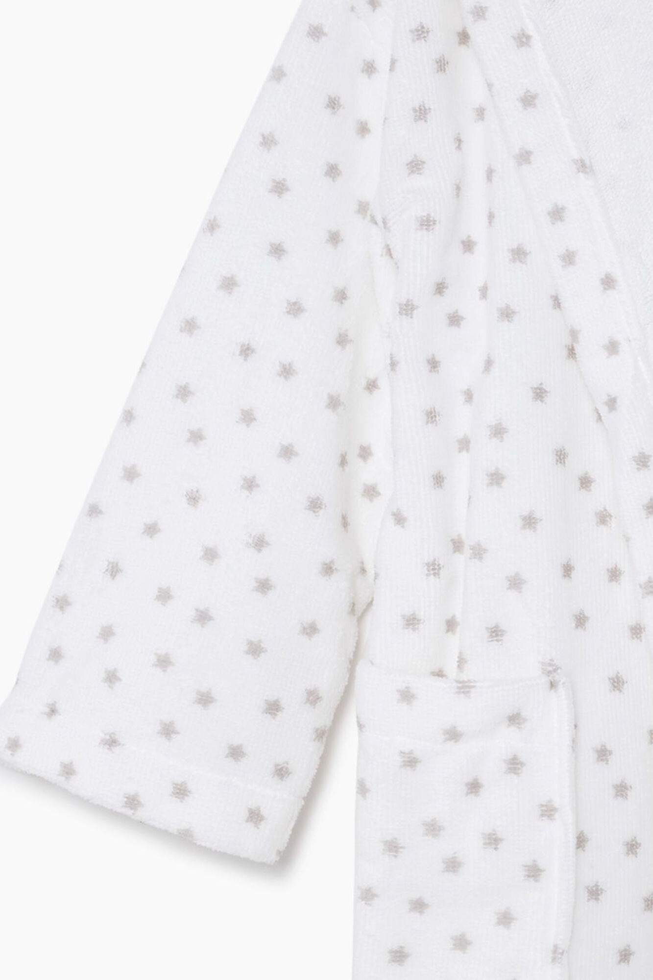 Textura Roup&atilde;o de banho crian&ccedil;as friso 100% algod&atilde;o estrelas