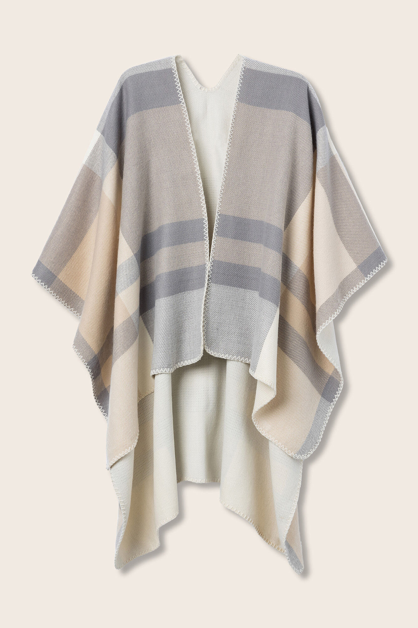 Vilanova Capa Bege Xadrez