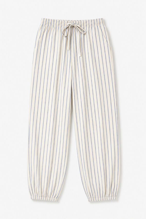 Women'secret Cal&ccedil;a comprida bombacha &agrave;s riscas amarela estampado