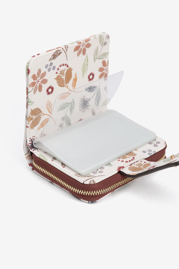 Vilanova Carteira Floral Pequena estampado