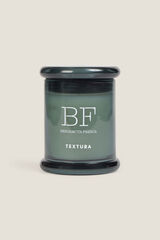Textura Vela perfumada com bergamota fresca estampado