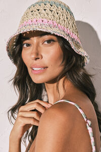 Women'secret Chap&eacute;u bucket em crochet bege