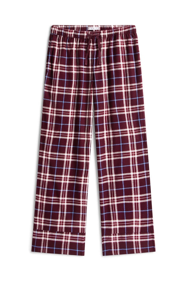 Tommy Hilfiger Conjunto de pijama de flanela xadrez estampado