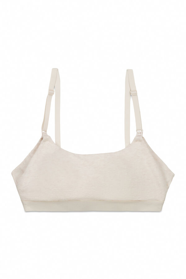 Women'secret Soutien tipo top "maternity" em algod&atilde;o cru