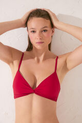 Women'secret Top bikini triangular push up rojo rojo