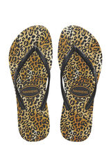Havaianas Chinelos Slim Leopard preto