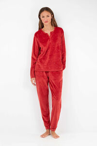 Gisela Conjunto de pijama de polar elástica