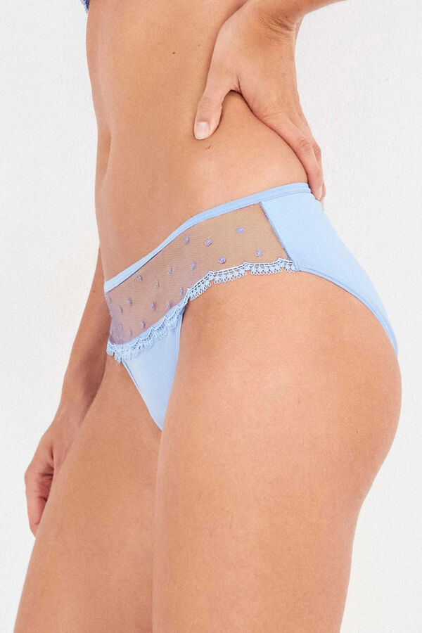 Gisela Cuequinha estilo biquíni azul
