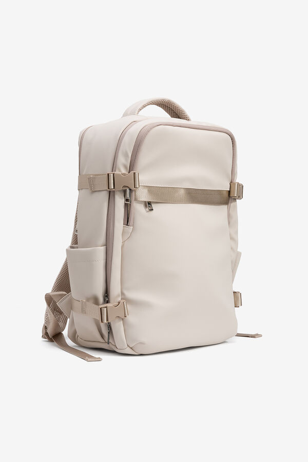 Vilanova Mochila de fim de semana acolchoada bege