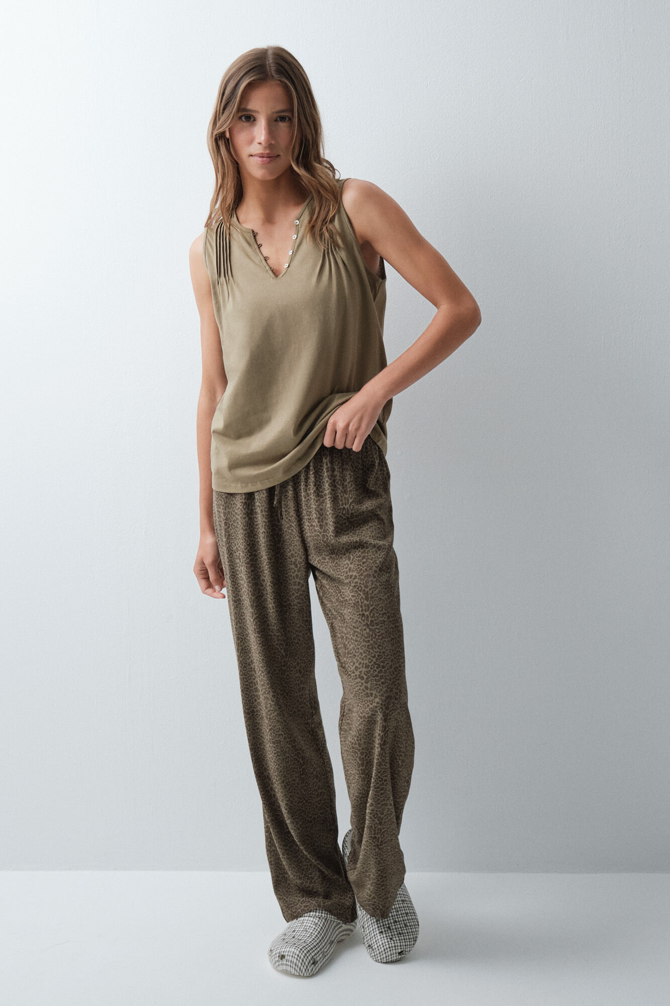 Women'secret Cal&ccedil;a comprida estampado animal