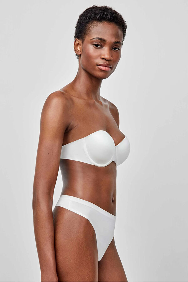Gisela Sujetador bandeau marfil