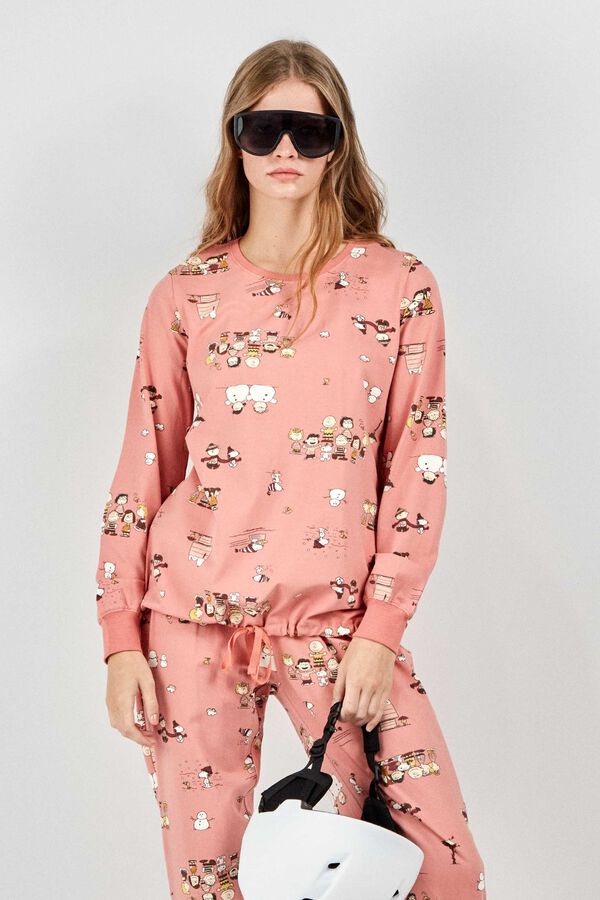 Gisela Pijama comprido estampado Snoopy branco