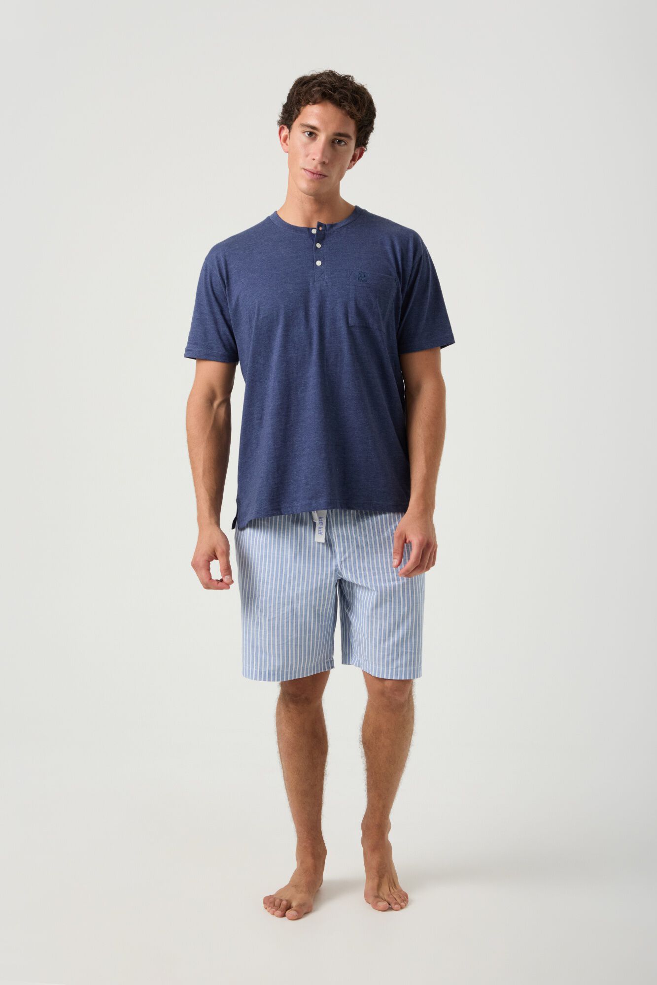 Kiff-Kiff Pijama corto combinado azul