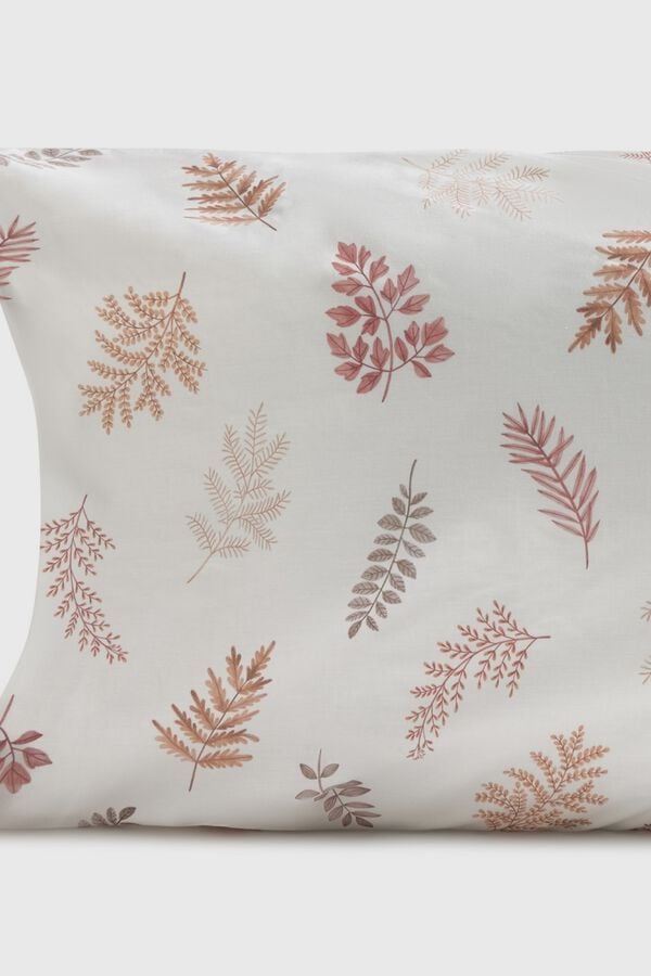 Textura Fronha estampada cru