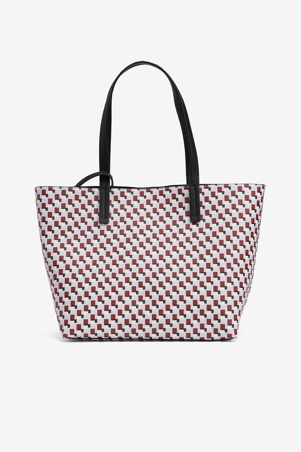 Vilanova Mala tote bag estampado vermelho