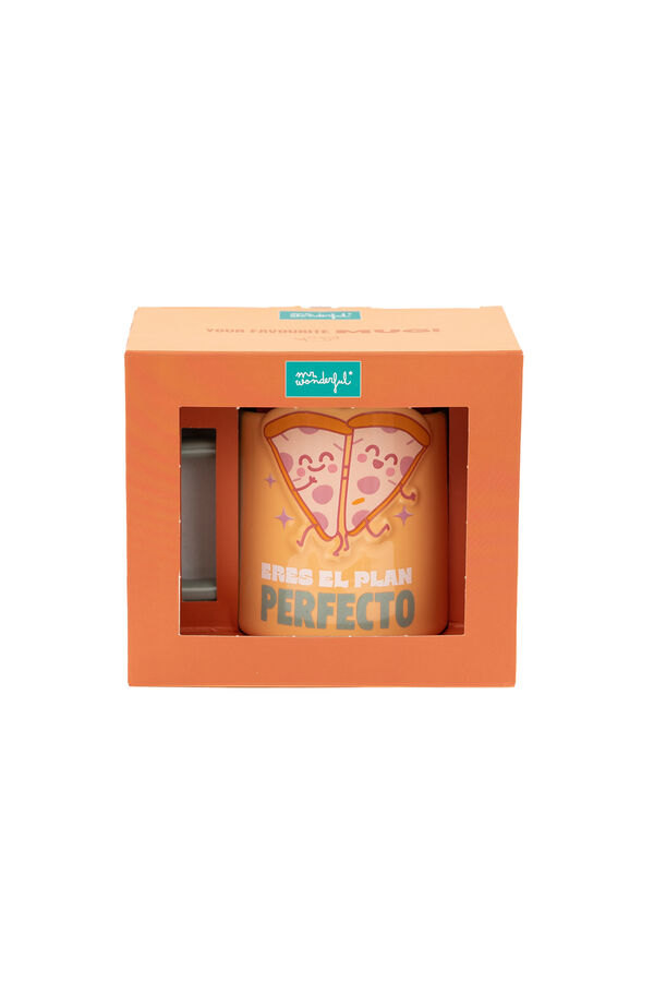 Mr. Wonderful Caneca de pizza 3D - Voc&ecirc; &eacute; o plano perfeito estampado