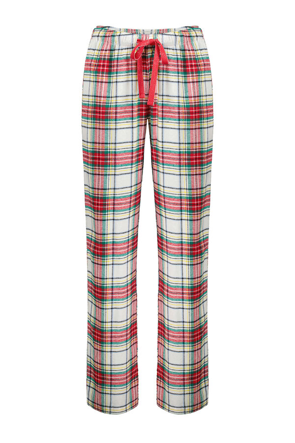 Red checked 100% cotton pyjama bottoms, Women's pyjamas