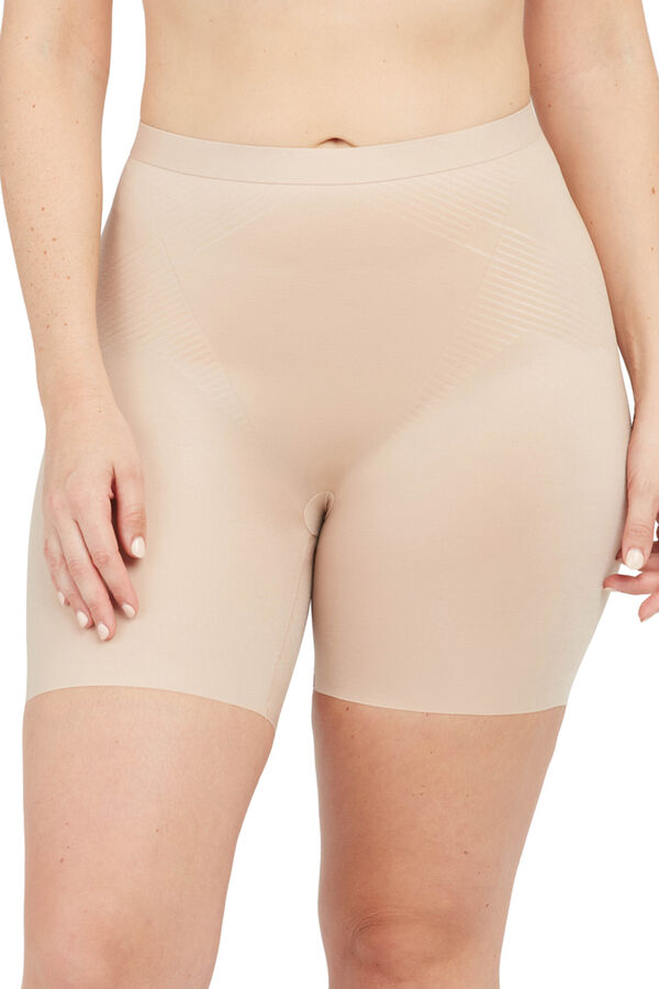 Womensecret High waist shaping panty girdle with short legs nude