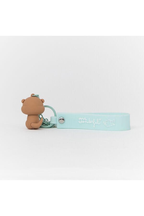 Mr. Wonderful Llavero con charms Lazy nutria - Nap the day away estampado