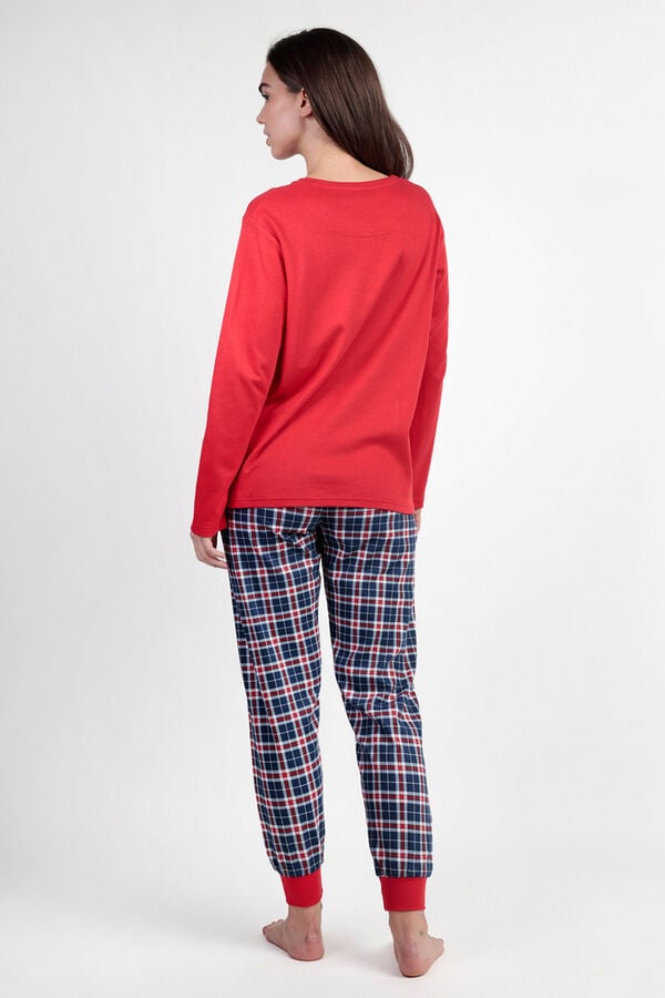 Admas Pijama Feminino Snow B vermelho