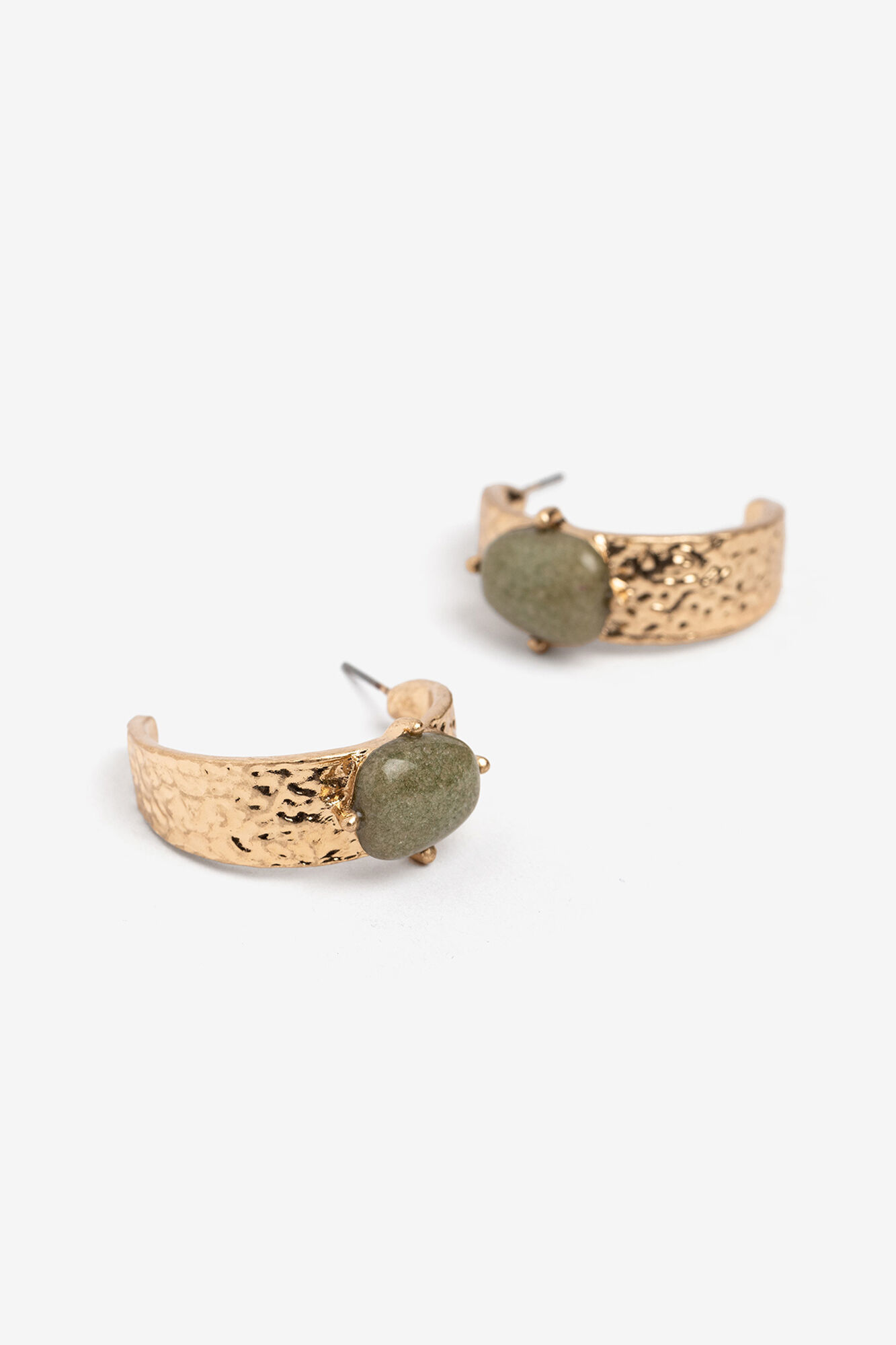 Vilanova Brincos martelados com pedras