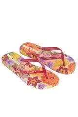 Ipanema Chinelos amarelos com flores tropicais estampado