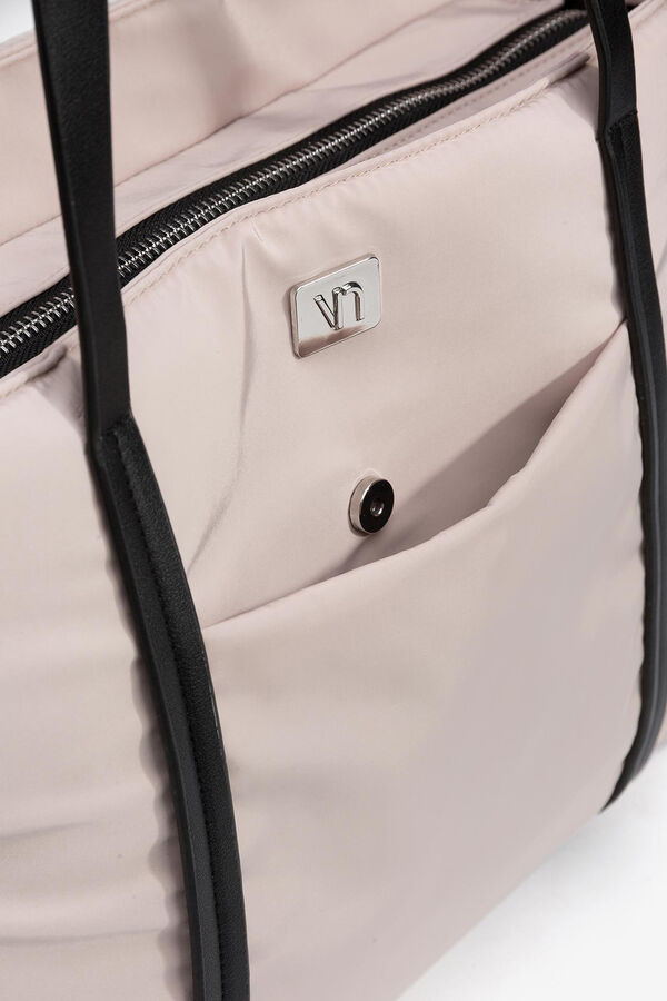 Vilanova Bolso Shopper Acolchado beige